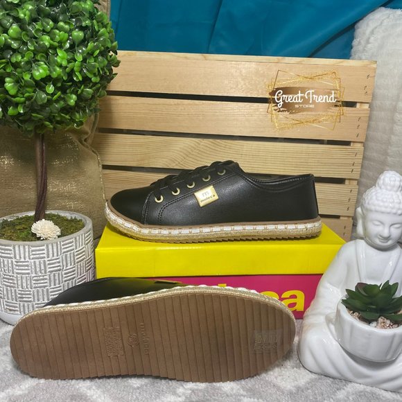 Women Espadrilles Black Casual Sneakers - Picture 5 of 7